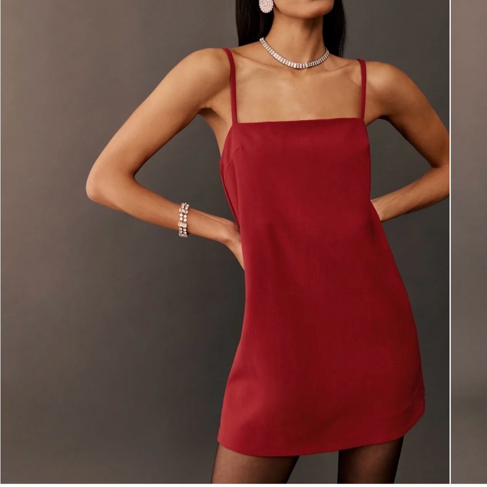 Reformation Noah Knit Dress Red - Size L